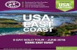 USA East Coast tour 2016
