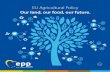 EU Agricultural Policy Our land, our food, our future