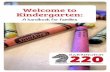 Welcome to Kindergarten: A handbook for families