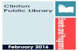 Clinton Public Library's February 2016 Events and Programs