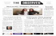Print Edition of The Observer for Monday, February 29, 2016
