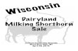 WI Dairyland Milking Shorthorn Sale 2016