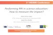 Performing RRI in science education: how to measure the impact