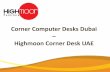 Corner Computer Desks Dubai with Highmoon