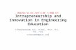 Pune intrapreneurship and innovation in engineering education