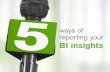 5 ways of reporting your BI insights