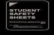 Student Safety Sheets