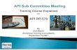 Training Class for API RP-578