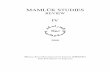 Mamluk Studies Review Vol. IV (2000)