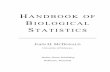 HANDBOOK OF BIOLOGICAL STATISTICS