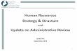 HR Administrative Review Structure & Strategy