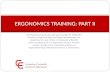 Ergonomics training : part ii
