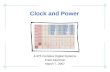 Clock and Power in ASIC Designs