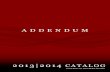 CWI 2013/2014 Catalog Addendum