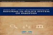 Policy Recommendations for Reforms in Police System of Pakistan