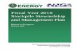 Fiscal Year 2016 Stockpile Stewardship and Management Plan