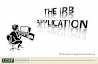 Navigating The IRB Application