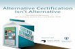 Alternative Certification Isn't Alternative (PDF)