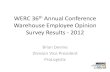WERC Warehouse Employee Survey