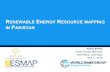 RENEWABLE ENERGY RESOURCE MAPPING IN PAKISTAN
