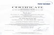 Page 1 TinyMORD CERTIFICATE - - Certification Body of TUV ...