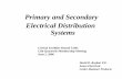 Primary and Secondary Electrical Distribution Systems