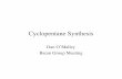 Cyclopentane Synthesis