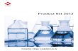 Fine Chemicals Product List 2013
