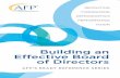 Building an Effective Board of Directors