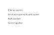 Dream Interpretation Made Simple - ami-products.com