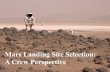 Mars Landing Site Selection: A Crew Perspective