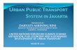 Urban Public Transport System in Jakarta