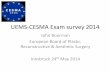 Survey of CESMA-UEMS Board Exams 2014 - John Boorman