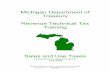 Michigan Department Of Treasury Revenue Technical Tax Training