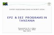EPZ & SEZ PROGRAMS IN TANZANIA