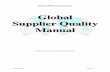 Global Supplier Quality Manual