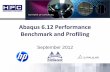 Abaqus 6.12 Performance Benchmark and Profiling
