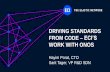 DRIVING STANDARDS FROM CODE – ECI'S WORK WITH ONOS
