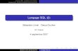 Langage SQL (2)