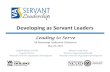 Developing as Servant Leaders - VA Psychology