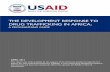 The Development Response To Drug Trafficking In Africa