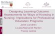 Designing Learning Outcome Assessments for Ways of Knowing in ...