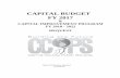 2017 Capital Budget and 2018-2022 CIP BOE Request