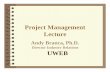 Project Management Lecture UWEB