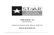 STAAR Grade 8 Science Released 2016