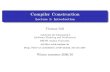 Compiler Construction - Lecture :