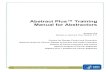 Abstract Plus™ Training Manual for Abstractors