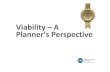 Viability – A Planner's Perspective