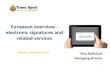 European overview - electronic signatures and related services