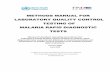 Methods Manual for Laboratory Quality Control Testing of Malaria ...